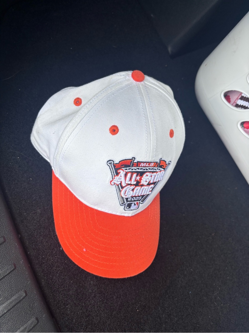 MLB All-Star Game 2005 White and Orange Baseball Cap